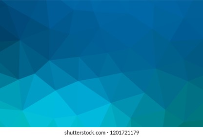 Light BLUE vector abstract polygonal cover. Brand new colored illustration in blurry style with gradient. The template can be used as a background for cell phones.