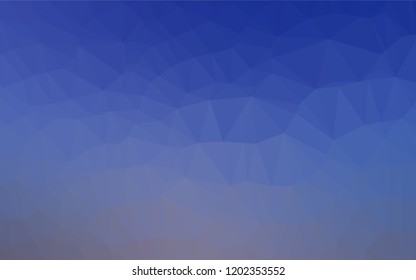 Light BLUE vector abstract polygonal cover. Triangular geometric sample with gradient.  The template can be used as a background for cell phones.