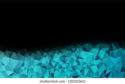 Light BLUE vector abstract polygonal texture. Colorful abstract illustration with gradient. The best triangular design for your business.