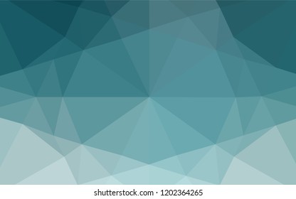 Light BLUE vector abstract polygonal cover. Shining illustration, which consist of triangles. Brand new design for your business.