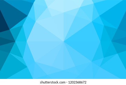 Light BLUE vector abstract polygonal layout. A vague abstract illustration with gradient. Brand new design for your business.