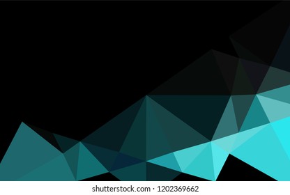 Light BLUE vector abstract polygonal texture. A completely new color illustration in a vague style. A completely new design for your business.