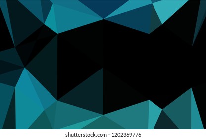 Light BLUE vector abstract polygonal texture. Colorful abstract illustration with gradient. The polygonal design can be used for your web site.