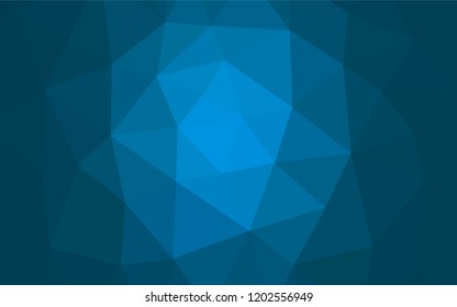 Light BLUE vector abstract polygonal texture. Modern geometrical abstract illustration with gradient. Triangular pattern for your business design.