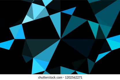 Light BLUE vector abstract polygonal layout. Creative illustration in halftone style with gradient. The completely new template can be used for your brand book.