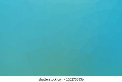 Light BLUE vector abstract polygonal cover. Creative illustration in halftone style with gradient. The best triangular design for your business.