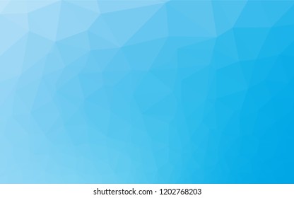 Light BLUE vector abstract polygonal layout. Colorful illustration in abstract style with gradient. The completely new template can be used for your brand book.