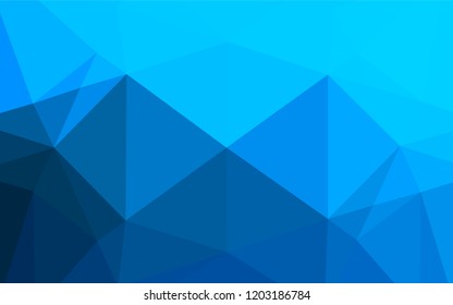 Light BLUE vector abstract polygonal layout. An elegant bright illustration with gradient. The elegant pattern can be used as part of a brand book.