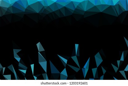Light BLUE vector abstract polygonal texture. Colorful illustration in abstract style with gradient. Brand new design for your business.