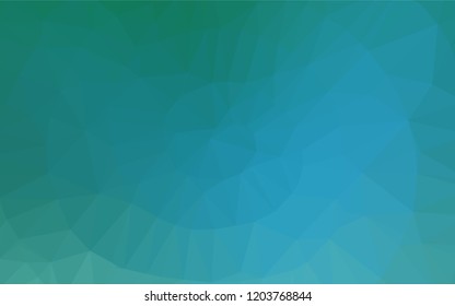 Light BLUE vector abstract polygonal layout. Geometric illustration in Origami style with gradient.  Brand new design for your business.