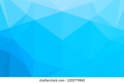 Light BLUE vector abstract polygonal cover. Colorful illustration in abstract style with gradient. A completely new design for your business.