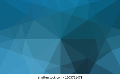 Light BLUE vector abstract polygonal texture. Creative geometric illustration in Origami style with gradient. A new texture for your design.