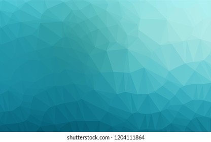 Light BLUE vector abstract polygonal layout. Colorful abstract illustration with gradient. The elegant pattern can be used as part of a brand book.