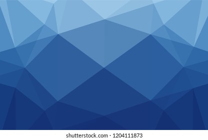 Light BLUE vector abstract polygonal layout. Modern geometrical abstract illustration with gradient. The template can be used as a background for cell phones.