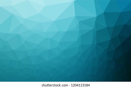 Light BLUE vector abstract polygonal layout. Shining colored illustration in a Brand new style. The template can be used as a background for cell phones.