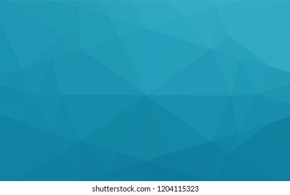 Light BLUE vector abstract polygonal texture. Triangular geometric sample with gradient.  The completely new template can be used for your brand book.