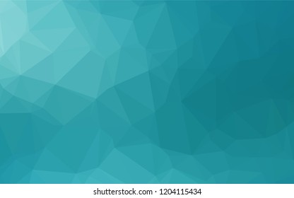 Light BLUE vector abstract polygonal cover. Shining illustration, which consist of triangles. The elegant pattern can be used as part of a brand book.