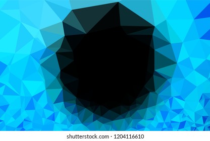 Light BLUE vector abstract polygonal texture. Shining colored illustration in a Brand new style. The template can be used as a background for cell phones.
