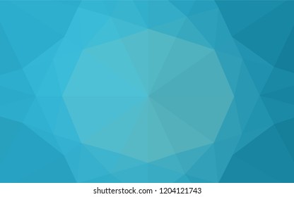 Light BLUE vector abstract polygonal texture. Glitter abstract illustration with an elegant design. A new texture for your design.