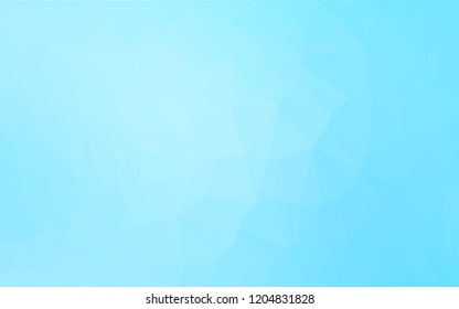 Light BLUE vector abstract polygonal layout. Shining illustration, which consist of triangles. The template can be used as a background for cell phones.