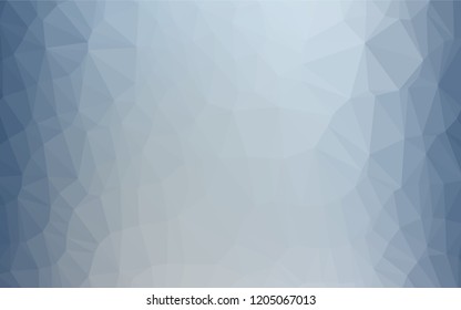 Light BLUE vector abstract polygonal cover. Creative geometric illustration in Origami style with gradient. The polygonal design can be used for your web site.