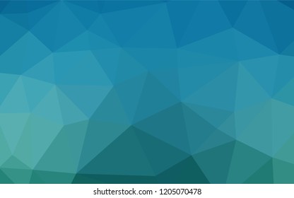 Light BLUE vector abstract polygonal cover. Geometric illustration in Origami style with gradient.  Brand new style for your business design.