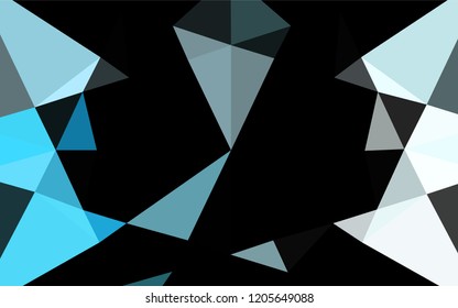 Light BLUE vector abstract polygonal cover. Shining colored illustration in a Brand new style. The polygonal design can be used for your web site.
