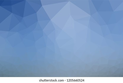 Light BLUE vector abstract polygonal layout. Triangular geometric sample with gradient.  Brand new style for your business design.