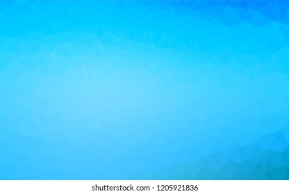 Light BLUE vector abstract polygonal texture. Modern geometrical abstract illustration with gradient. The polygonal design can be used for your web site.
