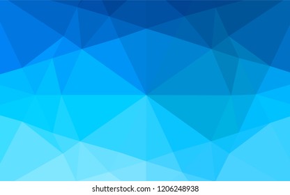 Light BLUE vector abstract polygonal texture. Colorful illustration in abstract style with gradient. The elegant pattern can be used as part of a brand book.