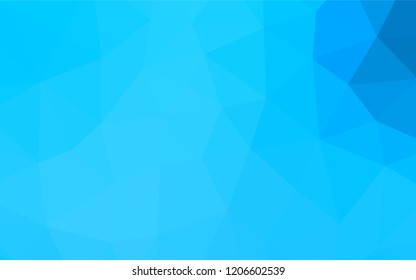 Light BLUE vector abstract polygonal texture. Modern geometrical abstract illustration with gradient. Brand new style for your business design.
