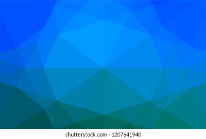 Light BLUE vector abstract polygonal texture. A sample with polygonal shapes. Brand new design for your business.