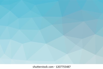 Light BLUE vector abstract polygonal texture. Glitter abstract illustration with an elegant design. The template can be used as a background for cell phones.