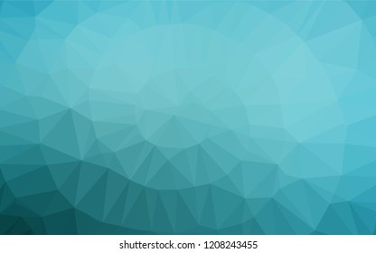 Light BLUE vector abstract polygonal layout. A vague abstract illustration with gradient. The textured pattern can be used for background.