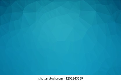 Light BLUE vector abstract polygonal texture. A sample with polygonal shapes. The textured pattern can be used for background.