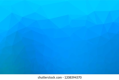 Light BLUE vector abstract polygonal layout. A vague abstract illustration with gradient. A completely new design for your business.