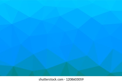 Light BLUE vector abstract polygonal texture. Brand new colored illustration in blurry style with gradient. The polygonal design can be used for your web site.