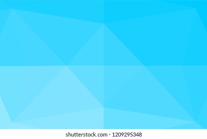 Light BLUE vector abstract polygonal texture. Geometric illustration in Origami style with gradient.  A completely new design for your business.