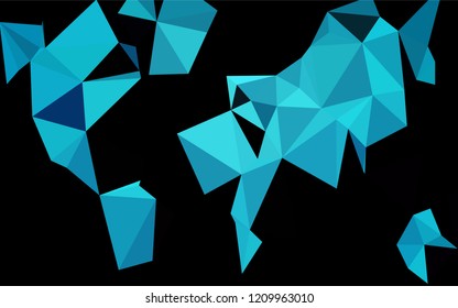 Light BLUE vector abstract polygonal texture. Geometric illustration in Origami style with gradient.  The elegant pattern can be used as part of a brand book.