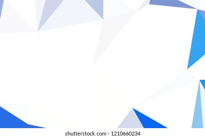 Light BLUE vector abstract polygonal background. Modern abstract illustration with triangles. Pattern for a brand book's backdrop.