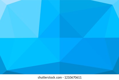 Light BLUE vector abstract polygonal texture. A vague abstract illustration with gradient. The textured pattern can be used for background.
