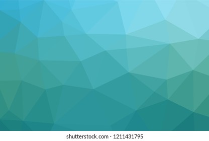 Light BLUE vector abstract polygonal texture. A sample with polygonal shapes. The textured pattern can be used for background.