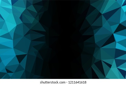 Light BLUE vector abstract polygonal texture. Shining illustration, which consist of triangles. The elegant pattern can be used as part of a brand book.