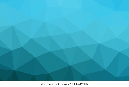 Light BLUE vector abstract polygonal texture. A sample with polygonal shapes. Brand new design for your business.