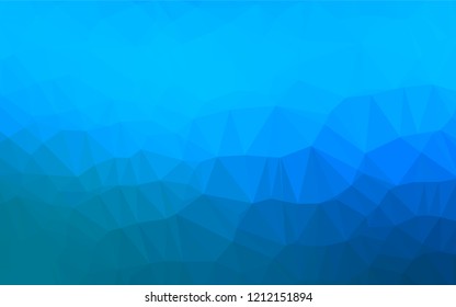 Light BLUE vector abstract polygonal cover. Glitter abstract illustration with an elegant design. The completely new template can be used for your brand book.