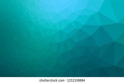 Light BLUE vector abstract polygonal layout. Brand new colored illustration in blurry style with gradient. A new texture for your design.