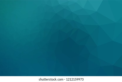 Light BLUE vector abstract polygonal texture. Geometric illustration in Origami style with gradient.  The textured pattern can be used for background.