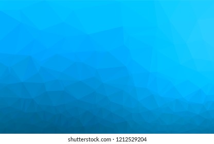 Light BLUE vector abstract polygonal layout. A completely new color illustration in a vague style. Brand new style for your business design.