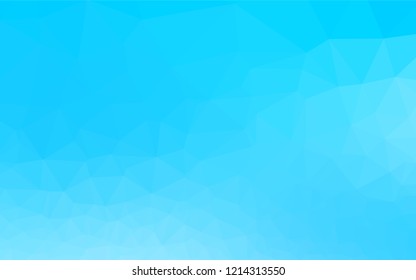 Light BLUE vector abstract polygonal texture. Creative illustration in halftone style with gradient. The template can be used as a background for cell phones.