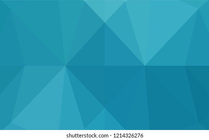 Light BLUE vector abstract polygonal layout. Glitter abstract illustration with an elegant design. The completely new template can be used for your brand book.
